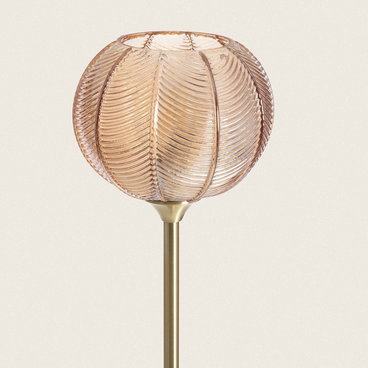LEDKIA Tischlampe Klimt – Aus Metall Und Glas, Höhe 46 Cm, Für E27 Birnen, IP20, Elegante Wohnzimmerleuchte