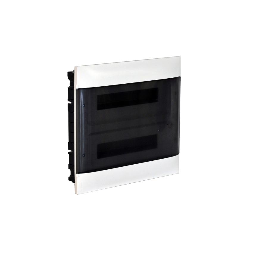 Unterputzdose Practibox S für Vorgefertigte Trennwände Transparente Tür 2x12 Module LEGRAND 135072
