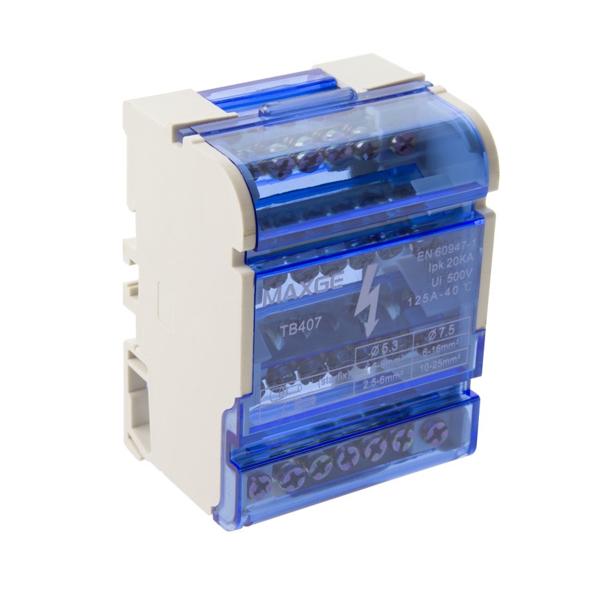 Répartiteur modulaire 4P 125A MAXGE 