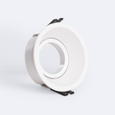 Collerette Downlight Conique Orientable pour Ampoule LED GU10 / GU5.3 Coupe Ø85 mm Suefix Blanc