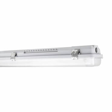 Réglette étanche pour deux tubes LED de 60 cm LEDVANCE Gris