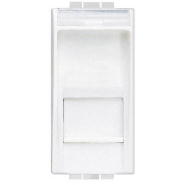 Prise RJ45 UTP CAT6 1 Module BTicino Living Light N4279C6 Blanc