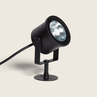 Projecteur LED 10 W Aluminium Fondu Wimel Noir mat