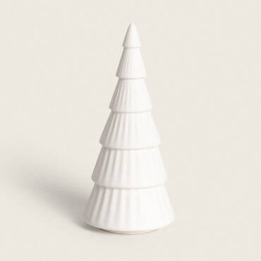 Sapin de Noël LED avec Batterie Schnee Blanc
