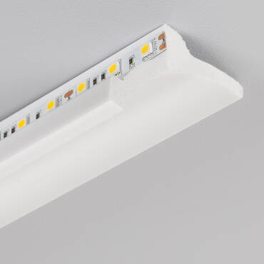 Moulure Arc 2m pour Ruban LED Blanc