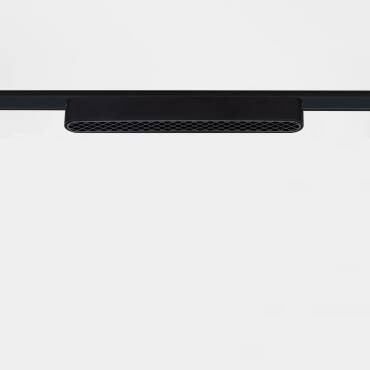 Spot Linéaire LED 12W CRI90 (UGR13) Noir 222mm pour Rail Magnétique Monophasé Super Slim 25mm 48V Plusieurs options