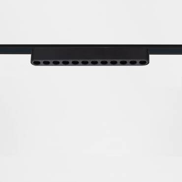 Spot Linéaire LED 12W CRI90 (UGR16) Noir 222mm pour Rail Magnétique Monophasé Super Slim 25mm 48V Plusieurs options