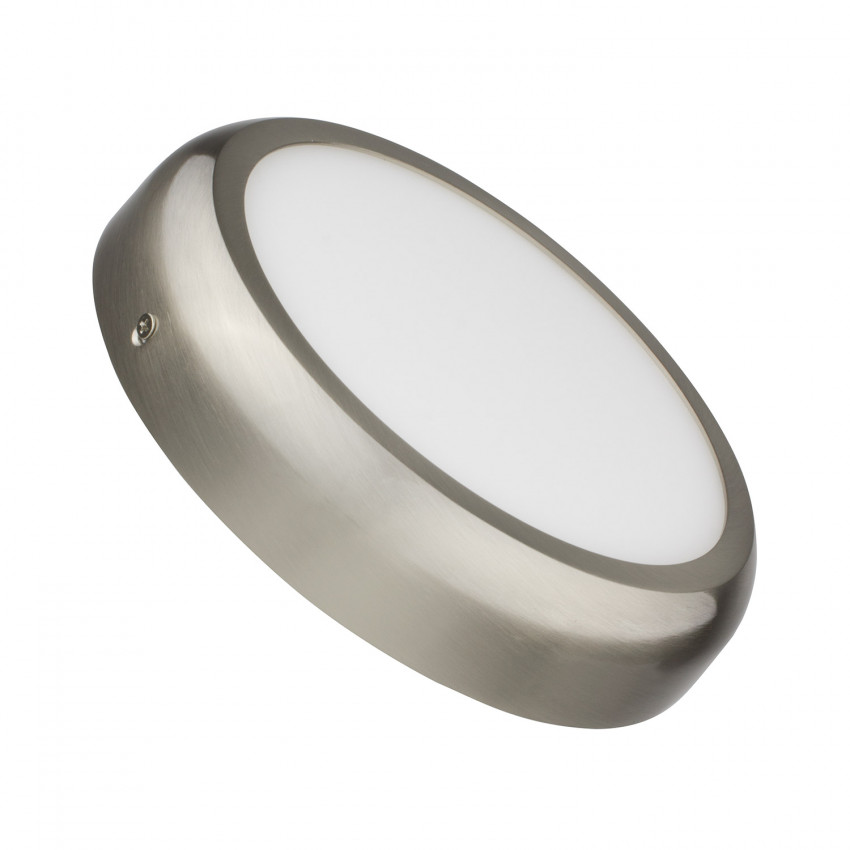  Plafonnier  LED Rond  Design  18W Silver LEDKIA