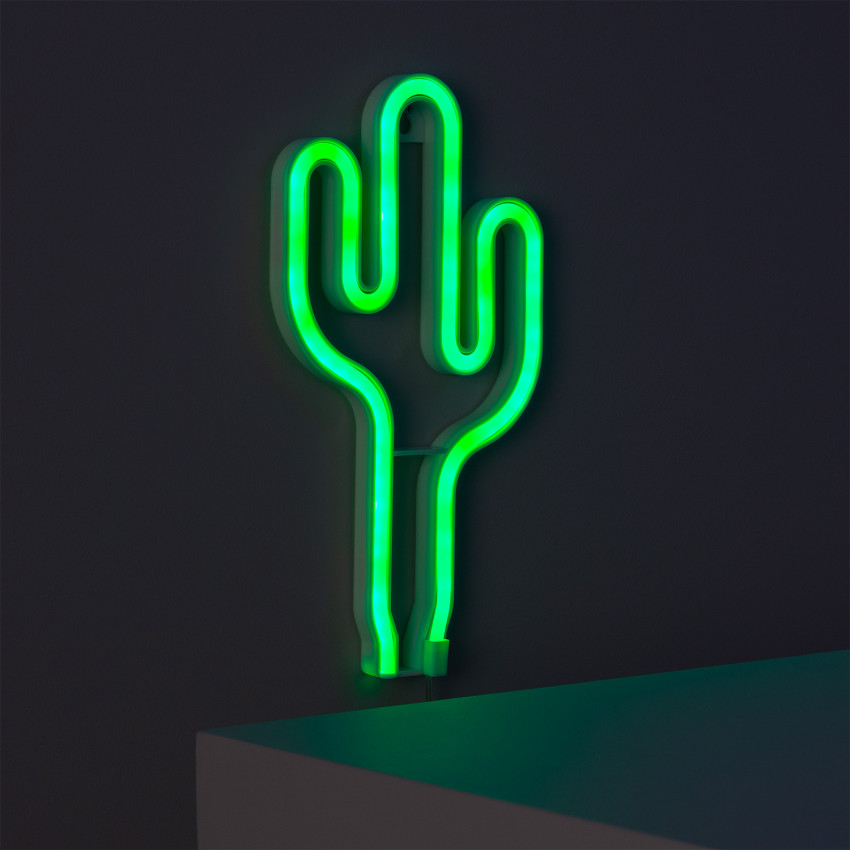 Néon LED Cactus à Piles 