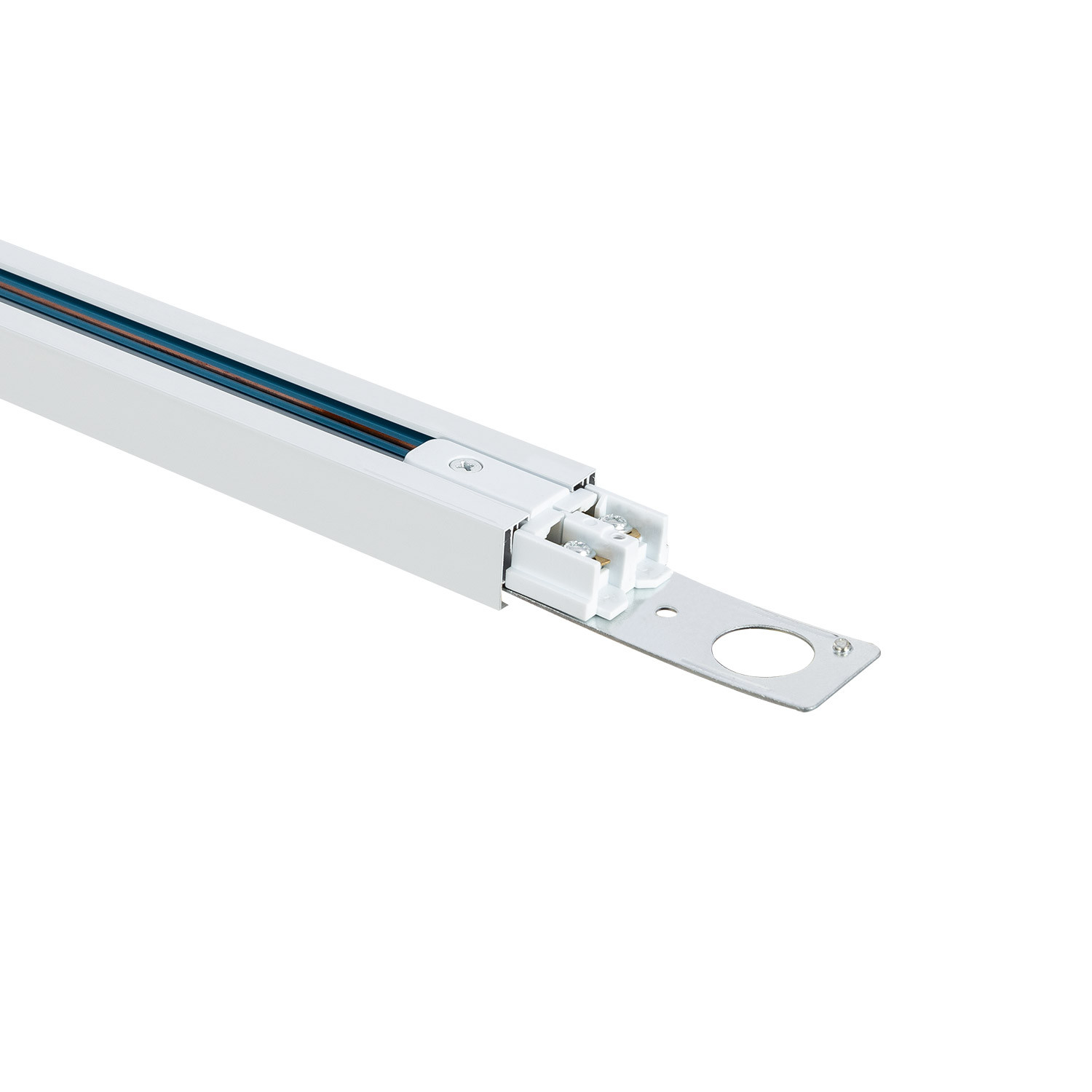 Rail Monophasé UltraPower pour Spots LED 2 Mètres Blanc LEDKIA 