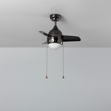Ventilateur de Plafond LED Modern Noir 66cm
