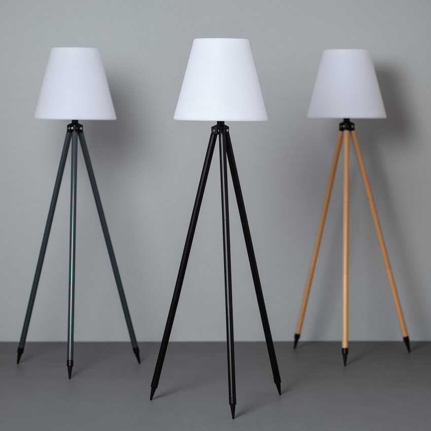Lampadaire LED Extérieur Solaire Métal RGB Kefre avec Batterie USB Rechargeable 