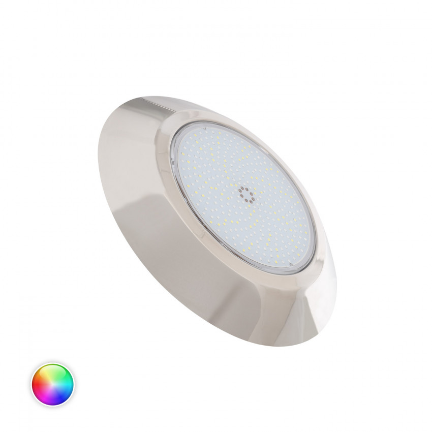 Spot LED Piscine en Saillie Inox RGBW Submersible 12V DC IP68 24W 