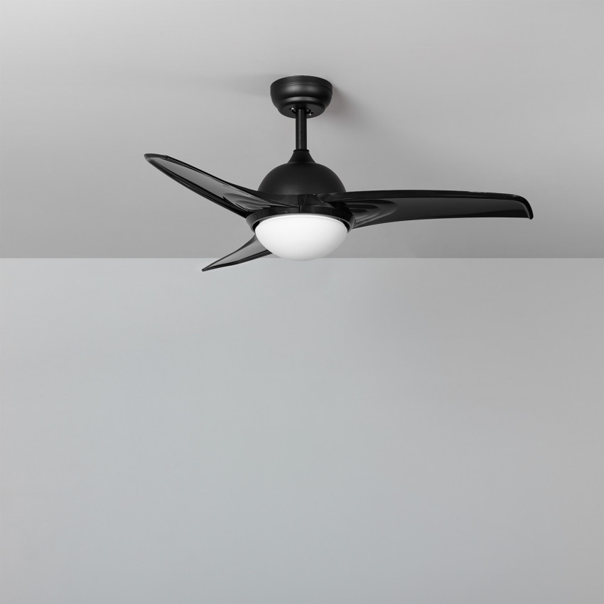 Ventilateur de Plafond LED Aran Noir 107cm Moteur DC 