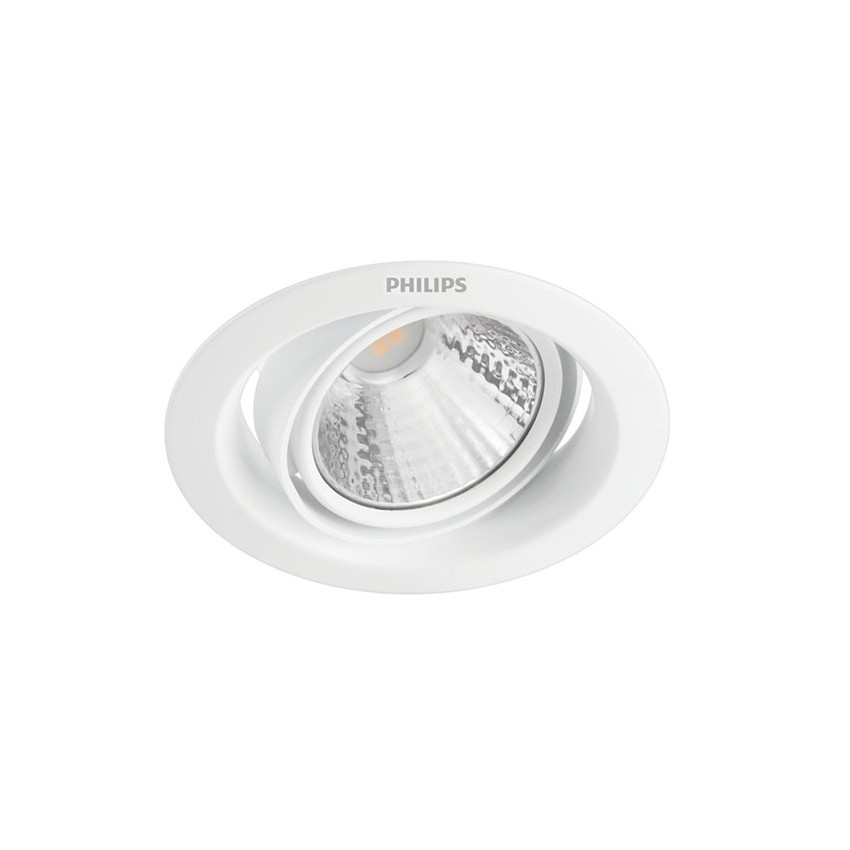 Spot Downlight LED PHILIPS 3 Intensités SceneSwitch Pomeron 5W Coupe Ø 70mm