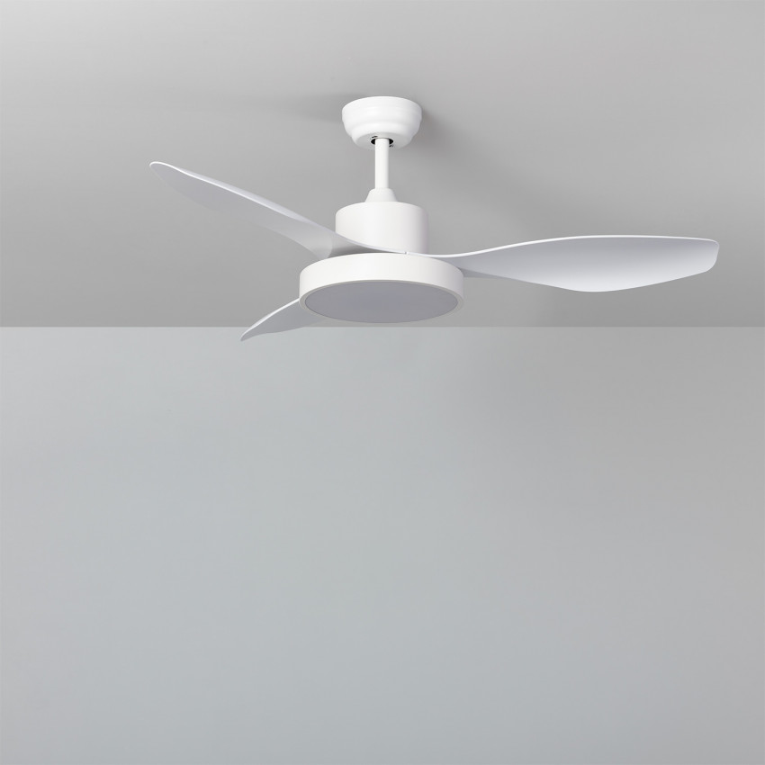 Ventilateur de Plafond LED Caspio Blanc 121cm Moteur DC