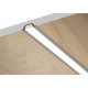 Perfil de Aluminio Empotrado 1m Tapa Deslizable para Tiras LED