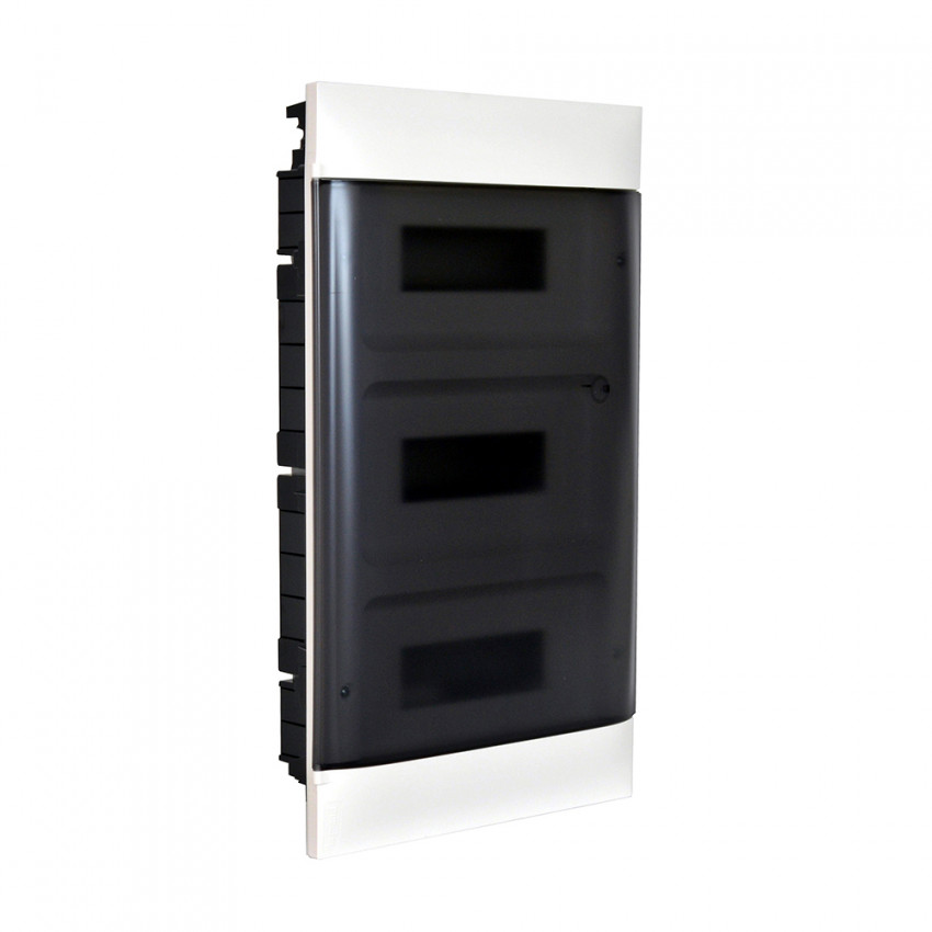 Boîte d'Encastrement Practibox S pour Cloisons Préfabriquées Porte Transparente 3x12 Modules LEGRAND 135073