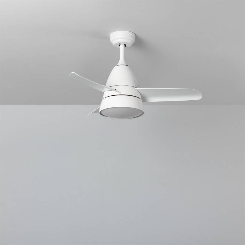Ventilateur de Plafond LED Industriel Blanc 91cm Moteur AC 