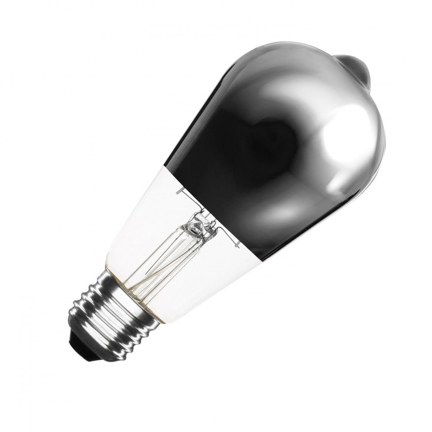Ampoule LED E27 Filament Dimmable ST64 7.5W Chrome Reflect Big Lemon 
