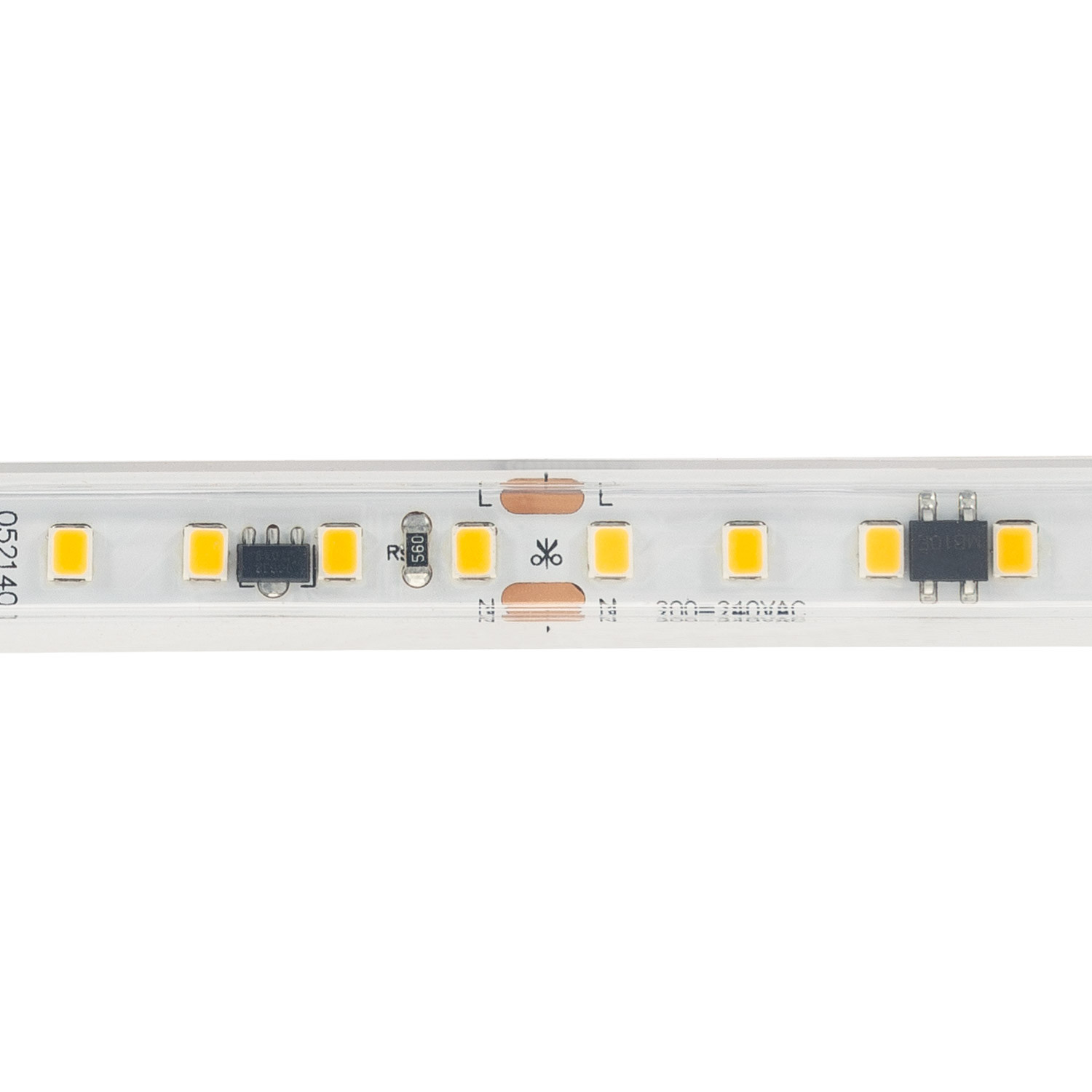LU Ruban LED Dimmable 220V AC Auto-Redressement 120 LED/m Blanc Froid IP65 High Lu 