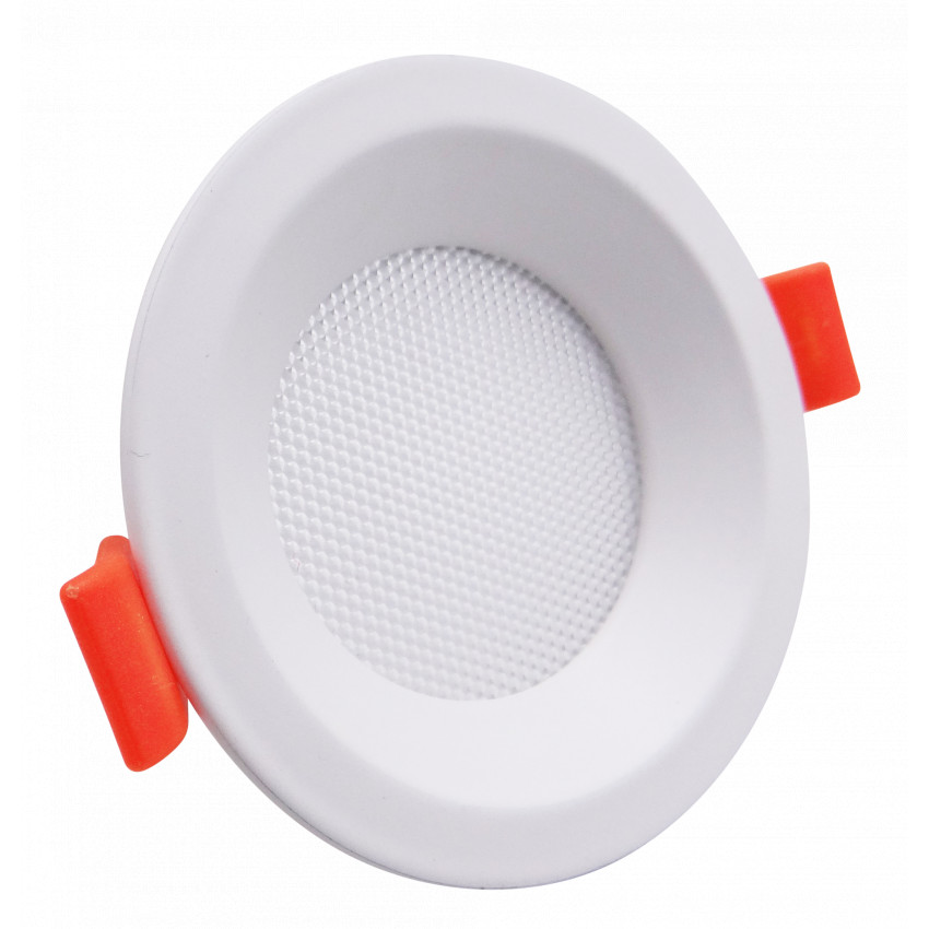 Dalle LED Ronde Slim 7W CCT Sélectionnable Microprismatique (UGR17) LIFUD Coupe Ø 75mm