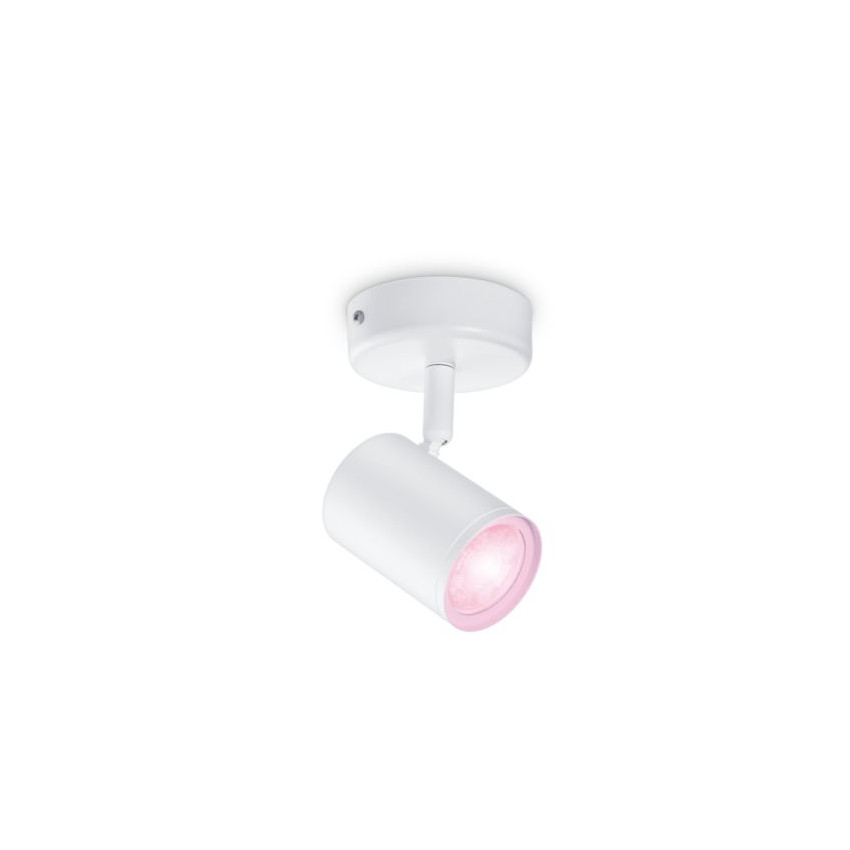 Lampe Murale LED Dimmable RGB Smart WiFi+Bluetooth 4.9W Un Spot WiZ Imageo 