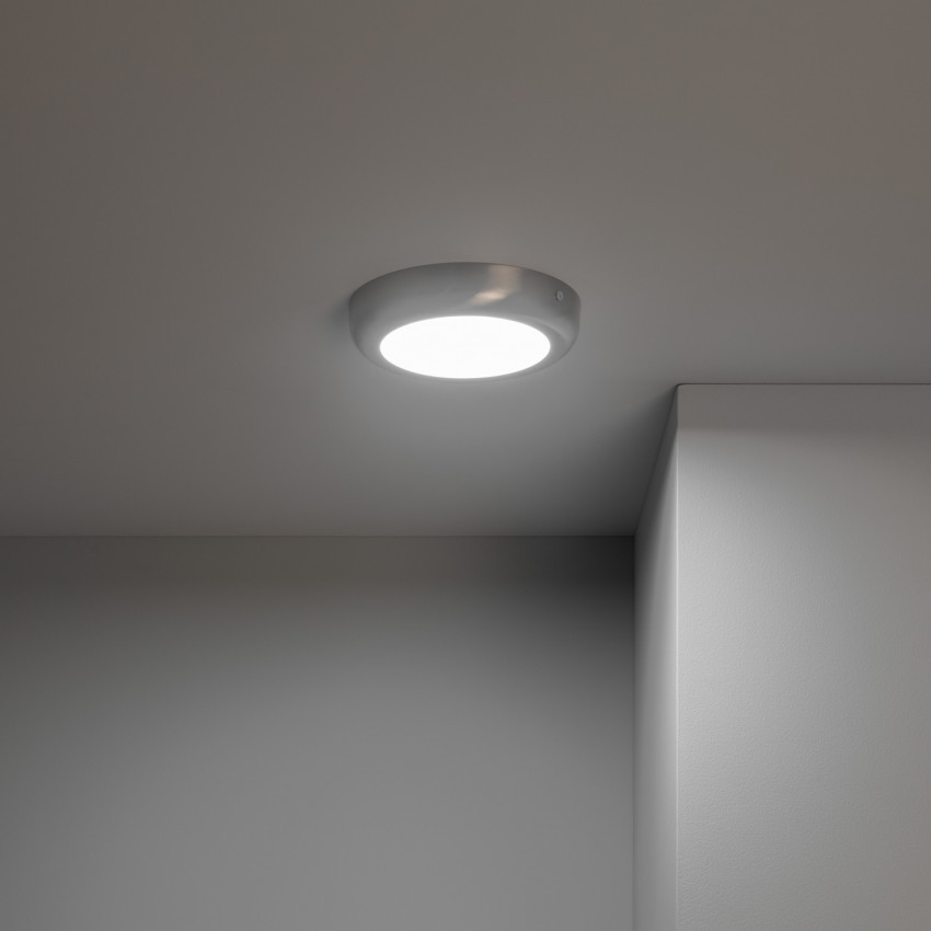 Plafonnier LED Rond Silver Design 12W