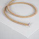 Cable Textil Eléctrico Trenzado Natural Cáñamo