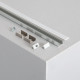 Perfil de Aluminio de Superficie 1m con Tapa Translúcida para Tiras LED