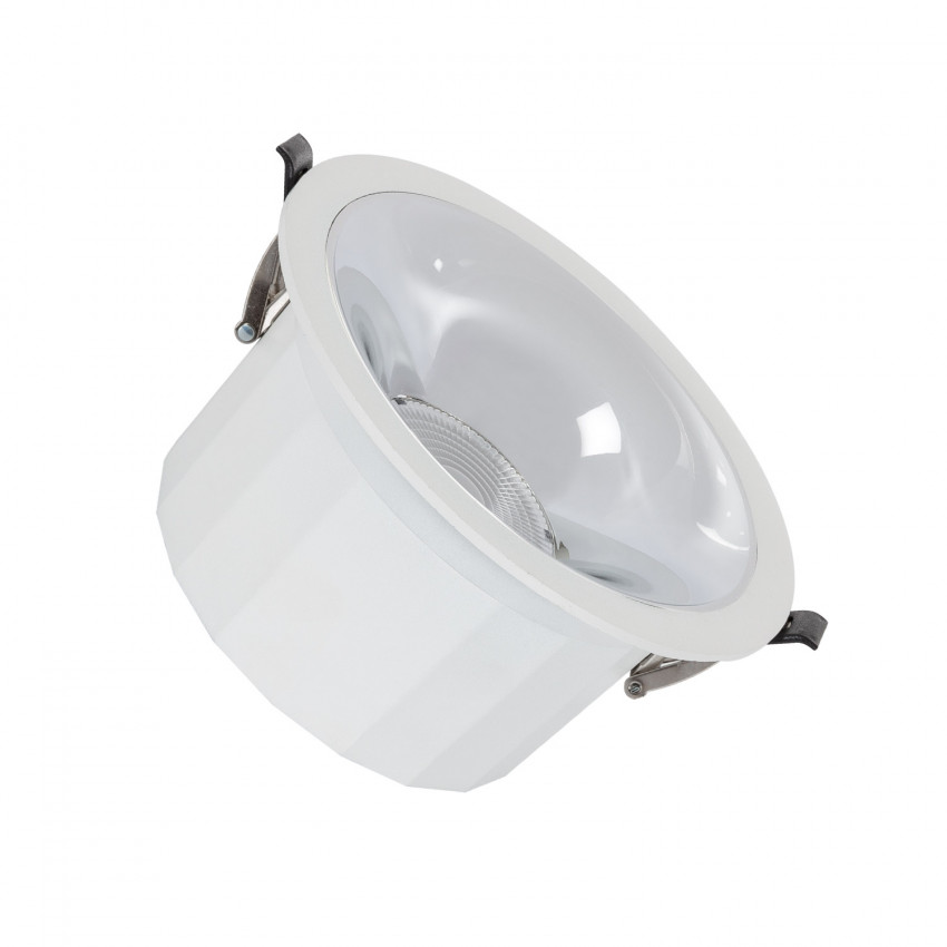 Spot Downlight LED Rond (UGR15) LuxPremium Blanc 25W LIFUD Coupe Ø140mm 