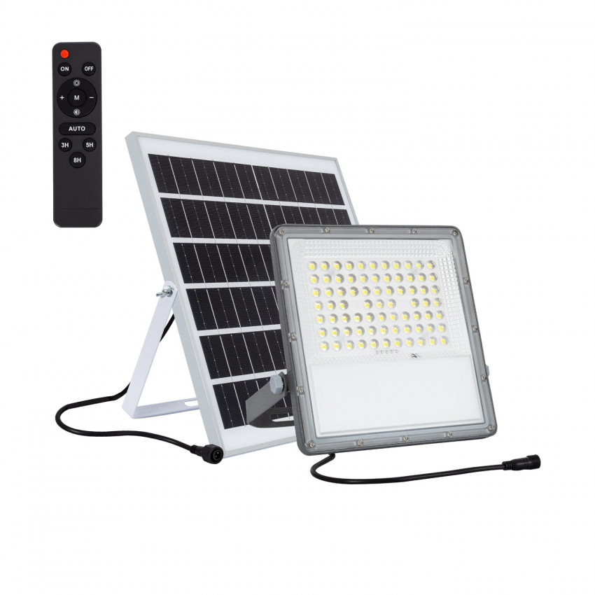 Projecteur LED Solaire 15W 100lm/W IP65 avec Télécommande 