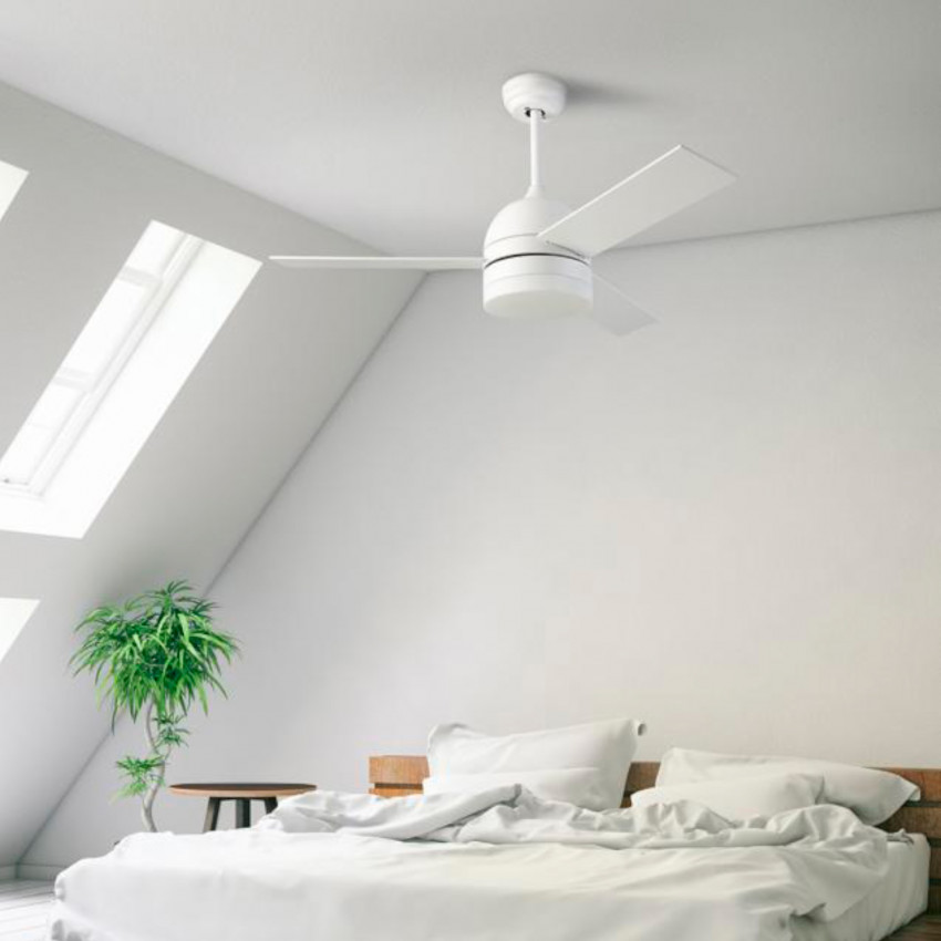 Ventilador de Techo Embat Niquel Madera LED 33W DC LEDS-C4 30-8000-81-F9