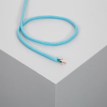 Câble Électrique Textile Bleu Plusieurs options