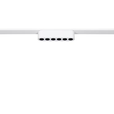 Spot Linéaire LED 6W CRI90 (UGR16) Blanc 120mm pour Rail Magnétique Monophasé Super Slim 25mm 48V Plusieurs options