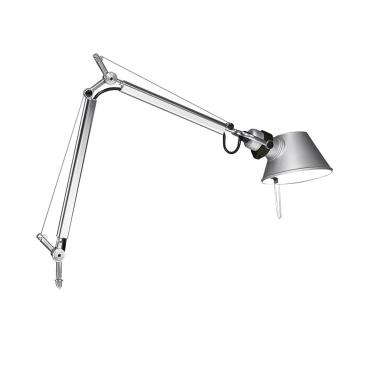 Lampe à Poser Tolomeo Micro avec Support Blanc Brillant ARTEMIDE Bleu