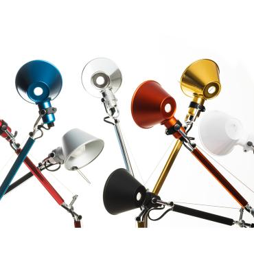 Lampe à Poser Tolomeo Micro Blanc Brillant ARTEMIDE Argent