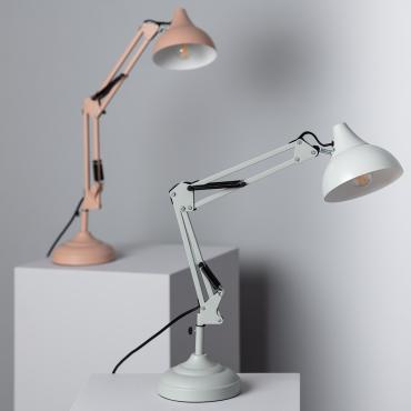 Lampe de Bureau Flex Métal Ceres Rose
