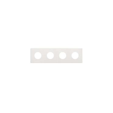 Cadre 4 Emplacements Esthétique Minimal pour Prise Schuko CLEAN SIMON 270 27110640 Cuivre