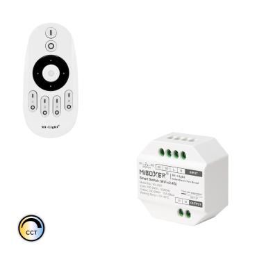 Variateur LED TRIAC + Télécommande RF 4 Zones MiBoxer Blanc