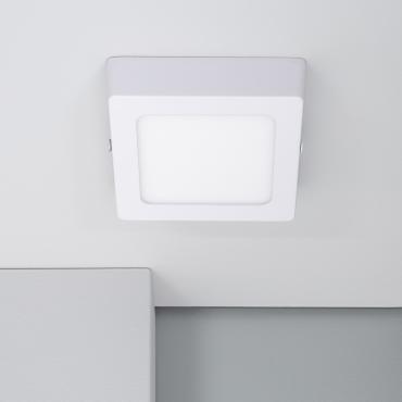 Plafonnier LED  6W Carré Aluminium 105x105 mm Slim CCT Sélectionnable Galán SwitchDimm Naturel