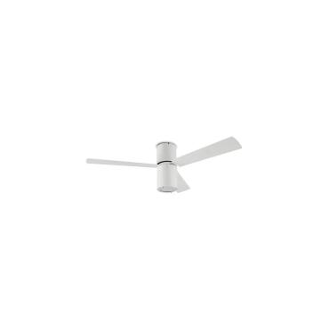 Ventilateur de Plafond Formentera Blanc Pales Réversibles 132cm Moteur AC LEDS-C4 30-4393-CF-M1 Blanc