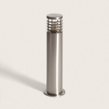 Cloony Stainless Steel Outdoor Bollard 50cm - Grey