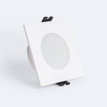 Maxis Square Downlight Ring for GU10 / GU5.3 LED Bulbs with Ø75 mm Cut Out IP65 - White