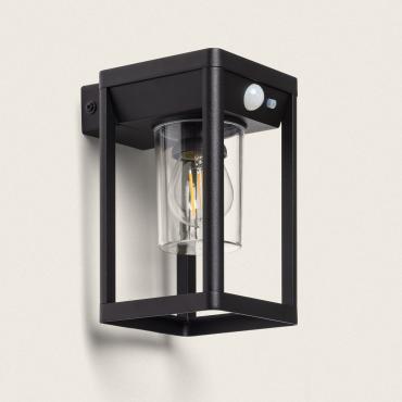 Devah 2W Aluminium Outdoor Solar LED Wall Lamp with Motion Sensor - Black