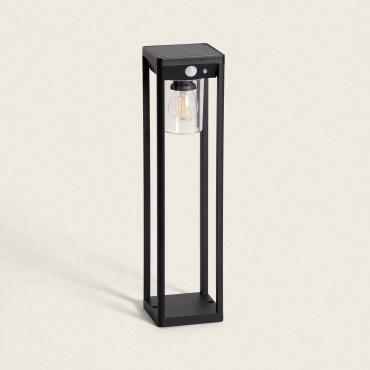 Devah 2W Aluminium Outdoor Solar LED Bollard with Motion Sensor 40cm - Black