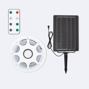 15M 24V DC Outdoor Solar SMD2835 LED Strip 60LED/m 12mm Wide Cut at Every 100cm IP65 - Warm White