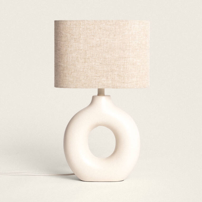 Memphis Ceramic & Fabric Table Lamp 