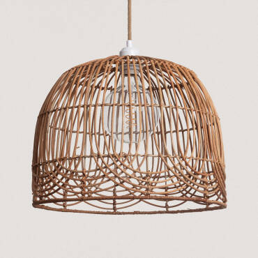 Anipe ILUZZIA Rattan Pendant Lamp - Black Textile