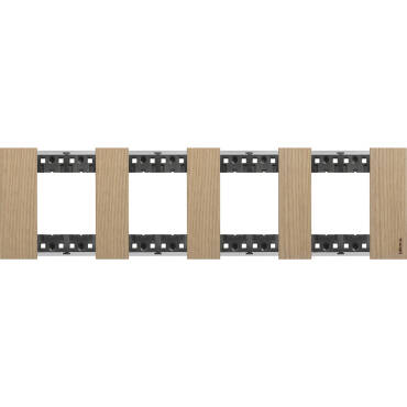 BTicino Living Now 2 x 4 KA4802M4L_ Wooden Module Plate Cover - Several options